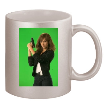 Jessica Alba 11oz Metallic Silver Mug