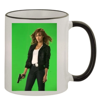 Jessica Alba 11oz Colored Rim & Handle Mug