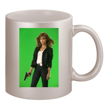 Jessica Alba 11oz Metallic Silver Mug