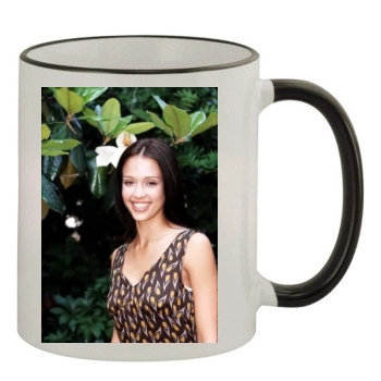 Jessica Alba 11oz Colored Rim & Handle Mug