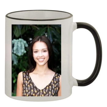 Jessica Alba 11oz Colored Rim & Handle Mug