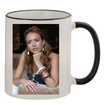 Jessica Alba 11oz Colored Rim & Handle Mug