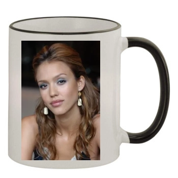 Jessica Alba 11oz Colored Rim & Handle Mug