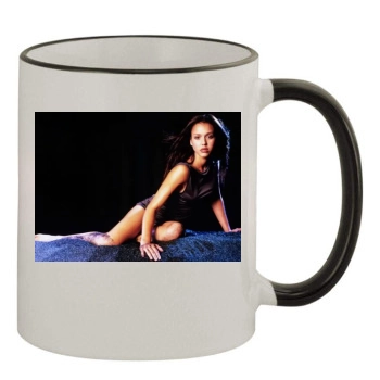 Jessica Alba 11oz Colored Rim & Handle Mug