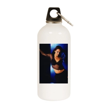 Jessica Alba White Water Bottle With Carabiner