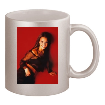 Jessica Alba 11oz Metallic Silver Mug