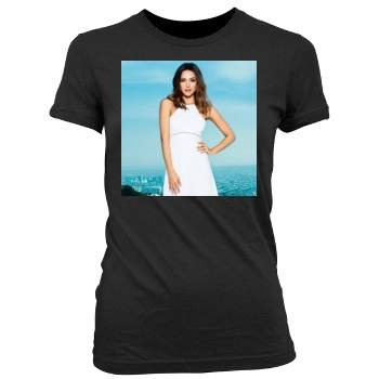 Jessica Alba Women's Junior Cut Crewneck T-Shirt