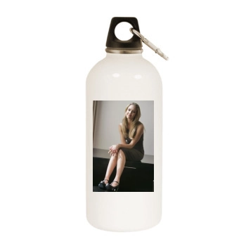 Jessica Alba White Water Bottle With Carabiner