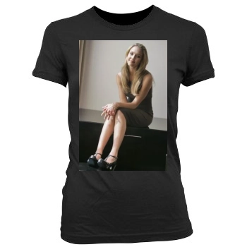 Jessica Alba Women's Junior Cut Crewneck T-Shirt