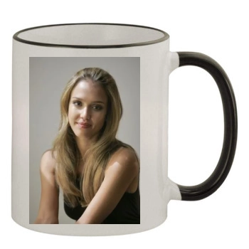 Jessica Alba 11oz Colored Rim & Handle Mug