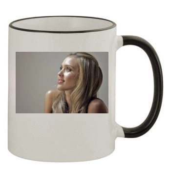 Jessica Alba 11oz Colored Rim & Handle Mug