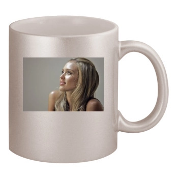 Jessica Alba 11oz Metallic Silver Mug