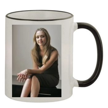 Jessica Alba 11oz Colored Rim & Handle Mug