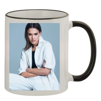 Jessica Alba 11oz Colored Rim & Handle Mug