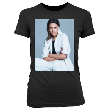 Jessica Alba Women's Junior Cut Crewneck T-Shirt