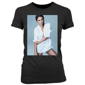 Jessica Alba Women's Junior Cut Crewneck T-Shirt