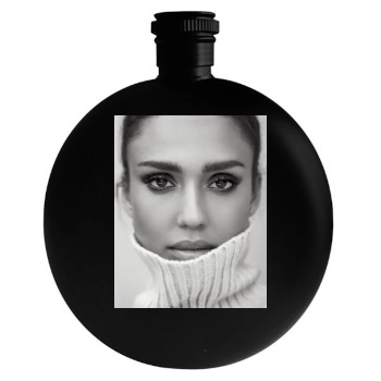 Jessica Alba Round Flask