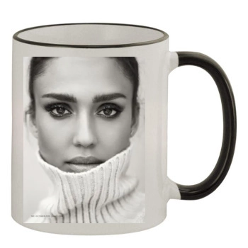 Jessica Alba 11oz Colored Rim & Handle Mug