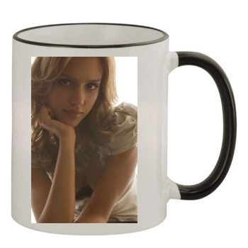 Jessica Alba 11oz Colored Rim & Handle Mug