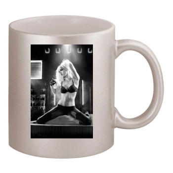 Jessica Alba 11oz Metallic Silver Mug