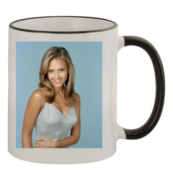 Jessica Alba 11oz Colored Rim & Handle Mug