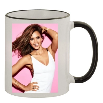 Jessica Alba 11oz Colored Rim & Handle Mug