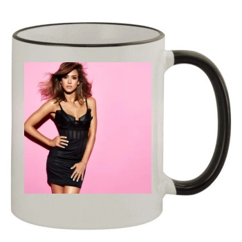 Jessica Alba 11oz Colored Rim & Handle Mug