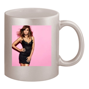 Jessica Alba 11oz Metallic Silver Mug