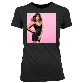 Jessica Alba Women's Junior Cut Crewneck T-Shirt