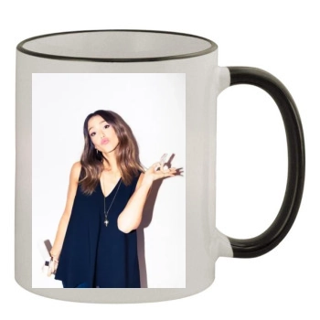 Jessica Alba 11oz Colored Rim & Handle Mug