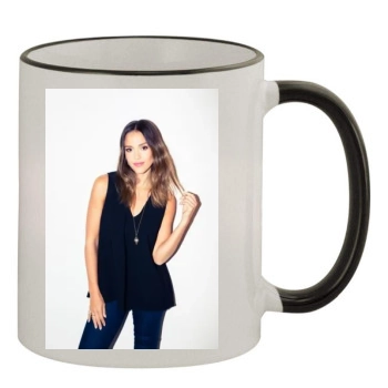 Jessica Alba 11oz Colored Rim & Handle Mug