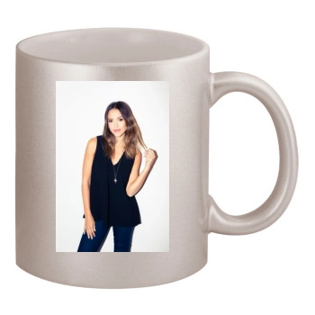 Jessica Alba 11oz Metallic Silver Mug