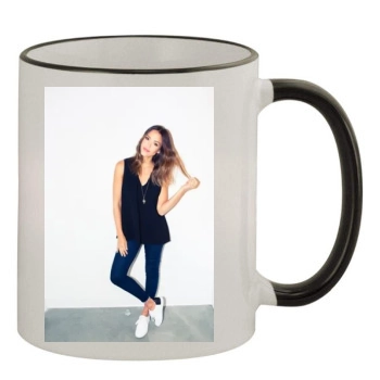 Jessica Alba 11oz Colored Rim & Handle Mug