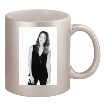 Jessica Alba 11oz Metallic Silver Mug