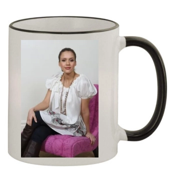 Jessica Alba 11oz Colored Rim & Handle Mug