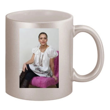 Jessica Alba 11oz Metallic Silver Mug