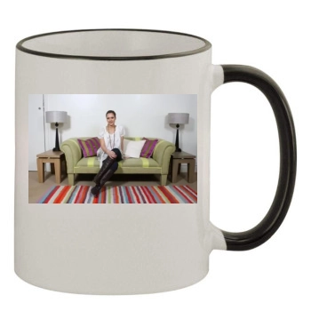 Jessica Alba 11oz Colored Rim & Handle Mug