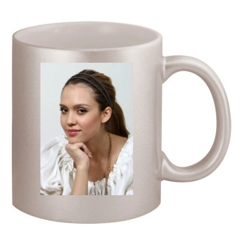 Jessica Alba 11oz Metallic Silver Mug