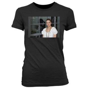 Jessica Alba Women's Junior Cut Crewneck T-Shirt