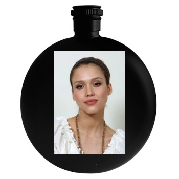 Jessica Alba Round Flask