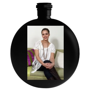 Jessica Alba Round Flask