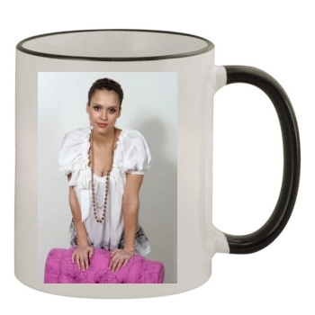 Jessica Alba 11oz Colored Rim & Handle Mug