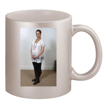 Jessica Alba 11oz Metallic Silver Mug