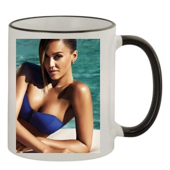 Jessica Alba 11oz Colored Rim & Handle Mug