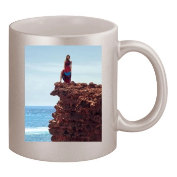 Jessica Alba 11oz Metallic Silver Mug