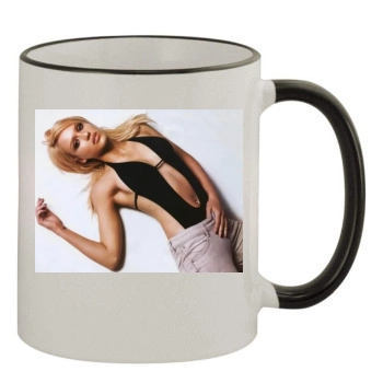 Jessica Alba 11oz Colored Rim & Handle Mug