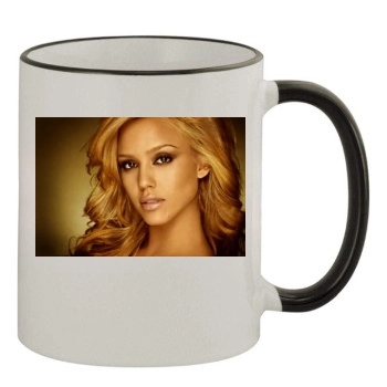 Jessica Alba 11oz Colored Rim & Handle Mug