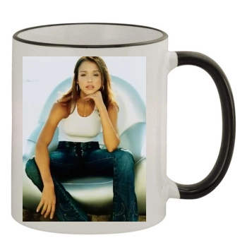 Jessica Alba 11oz Colored Rim & Handle Mug