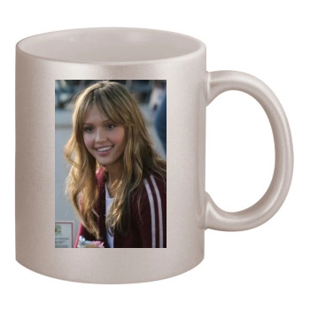 Jessica Alba 11oz Metallic Silver Mug