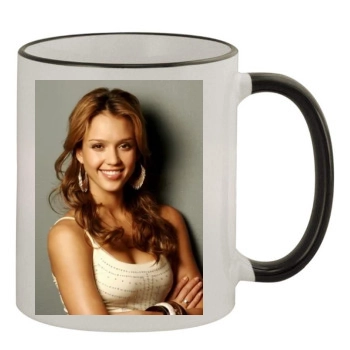 Jessica Alba 11oz Colored Rim & Handle Mug